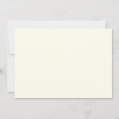 Minimal Elegant Ivory Typografy Script Hochzeit Dankeskarte (Rückseite)