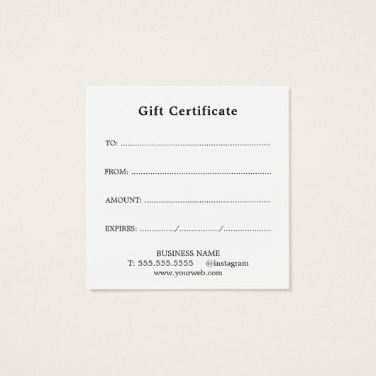 Minimal Elegant Light Pastel  (Rückseite)