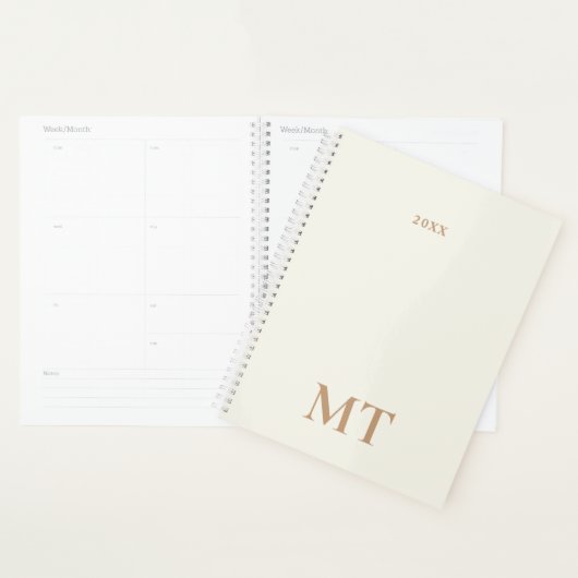 Minimal Elegant Monogram Planer (Anzeige)