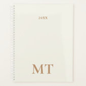 Minimal Elegant Monogram Planer (Vorderseite)