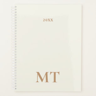 Minimal Elegant Monogram Planer