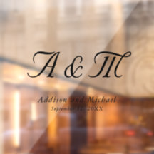 Minimal, elegant, Monogramm, Hochzeit