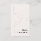 Minimal Elegant Natural Lines Consultant Visitenkarte (Vorderseite)