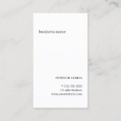 Minimal Elegant Pastel Pattern Berater Visitenkarte (Rückseite)