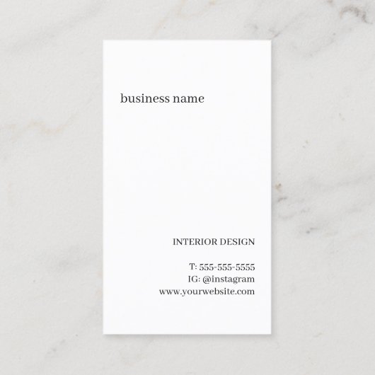 Minimal Elegant Pastel Pattern Berater Visitenkarte (Rückseite)