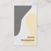 Minimal Elegant Pastel Pattern Berater Visitenkarte (Vorderseite)