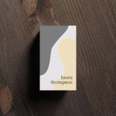 Minimal Elegant Pastel Pattern Berater Visitenkarte