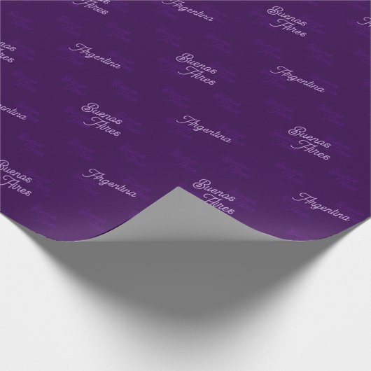 Minimal, Elegant, Pattern Buenos Aires, Argentina Geschenkpapier (Ecke)