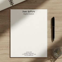 Minimal Elegant Professional  Briefbogen