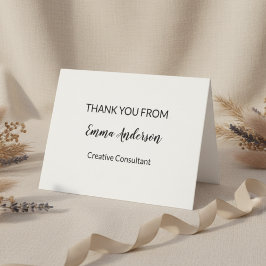 Minimal Elegant Professional  Dankeskarte