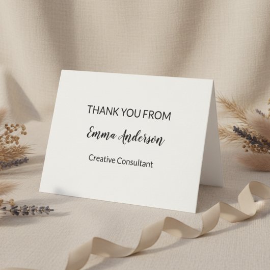 Minimal Elegant Professional Dankeskarte