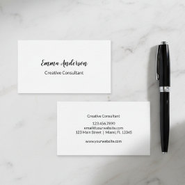 Minimal Elegant Professional  Visitenkarte