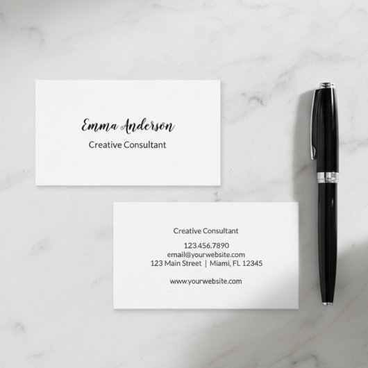 Minimal Elegant Professional Visitenkarte