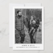 Minimal elegant Save the Date Einladung (Vorderseite)