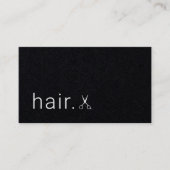 Minimal Elegant Schwarz-weiß Visitenkarte (Vorderseite)