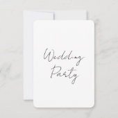 Minimal Elegant Script Wedding Invitation Einladung (Rückseite)