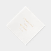 Minimal Elegant Servietten Mit Folie (Rechts)