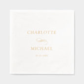 Minimal Elegant Servietten Mit Folie (Vorderseite)