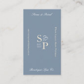 Minimal Elegant Simple Monogram Stylish Arch Photo Visitenkarte (Vorderseite)