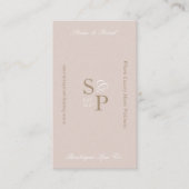 Minimal Elegant Simple Monogram Stylish Arch Photo Visitenkarte (Vorderseite)