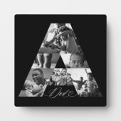 Minimal Elegant Six Foto Collage Letter A Vater Fotoplatte (Vorderseite)