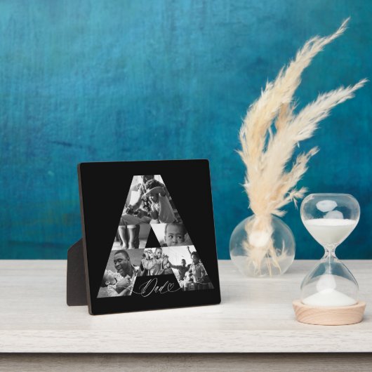 Minimal Elegant Six Foto Collage Letter A Vater Fotoplatte (InSitu)