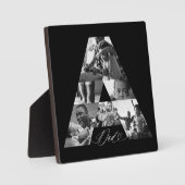 Minimal Elegant Six Foto Collage Letter A Vater Fotoplatte (Vorderseite)