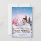 Minimal Elegant Text & Photo Design / Wedding  Save The Date (Vorderseite)