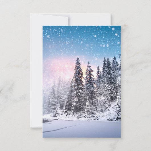 Minimal Elegant Text & Photo Design / Wedding Save The Date (Rückseite)