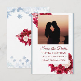 Minimal Elegant Text & Photo Design / Wedding Save The Date