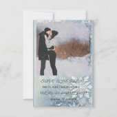 Minimal Elegant Text & Photo Design / Wedding Save The Date (Vorderseite)