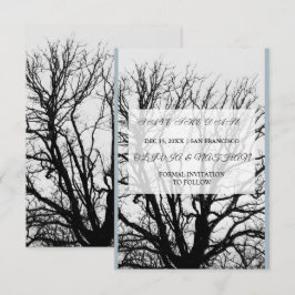 Minimal Elegant Text & Photo Design / Wedding Save The Date