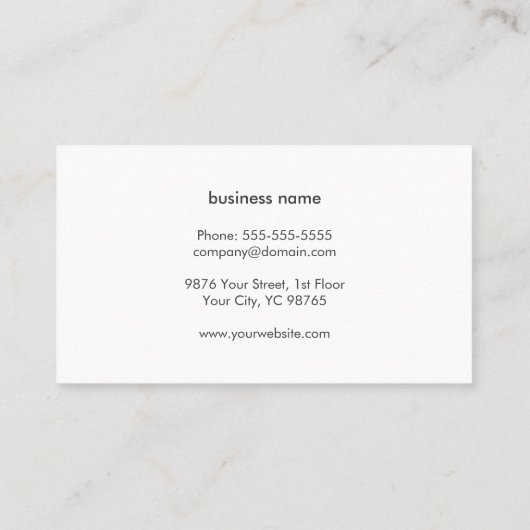 Minimal Elegant Texture Light Gray Konstruktion Visitenkarte (Rückseite)