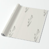 Minimal Elegant Vintag Geschenkpapier (Ungerollt)