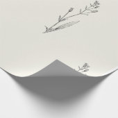 Minimal Elegant Vintag Geschenkpapier (Ecke)