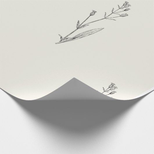 Minimal Elegant Vintag Geschenkpapier (Ecke)