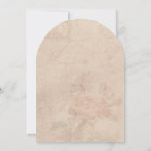 Minimal Elegant Wedding Invitation with Line Art C Einladung (Rückseite)