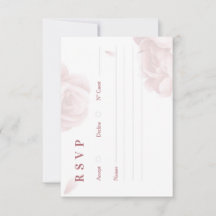 Minimal Elegant Wedding RSVP Card