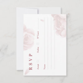 Minimal Elegant Wedding RSVP Card