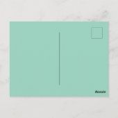 Minimal Elegant Wedding RSVP Postcard Postkarte (Rückseite)
