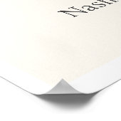 Minimal Elegant Wedding Welcome Sign | Editable 18 Poster (Ecke)