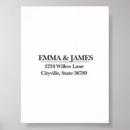 Minimal Elegant Wedding Welcome Sign – Ivory Marbl Poster