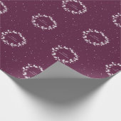 Minimal Elegant Winterberry Weihnachten Geschenkpapier (Ecke)