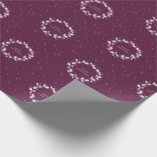 Minimal Elegant Winterberry Weihnachten Geschenkpapier