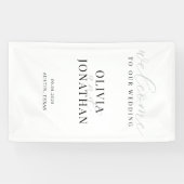 Minimal Elegante Begrüßung Banner (Horizontal)