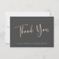 Minimal Elegante Black Script Hochzeit Personalisi