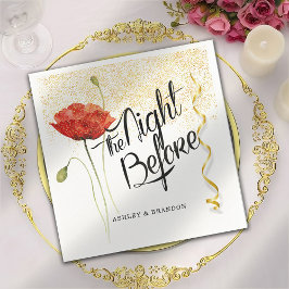 Minimal Elegante Die Nacht vor der Probe Napkins Serviette