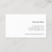 Minimal Elegante Imitate Silver Light Gray Consult Visitenkarte (Rückseite)