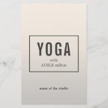 Minimal Elegante Imitate Silver Yoga Instructor Flyer<br><div class="desc">Einfache,  anpassbare Flyer-Vorlage mit Imitaten silbernen Hintergrund. Sie können mit Ihrem Text anpassen.</div>