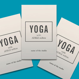 Minimal Elegante Imitate Silver Yoga Instructor Flyer